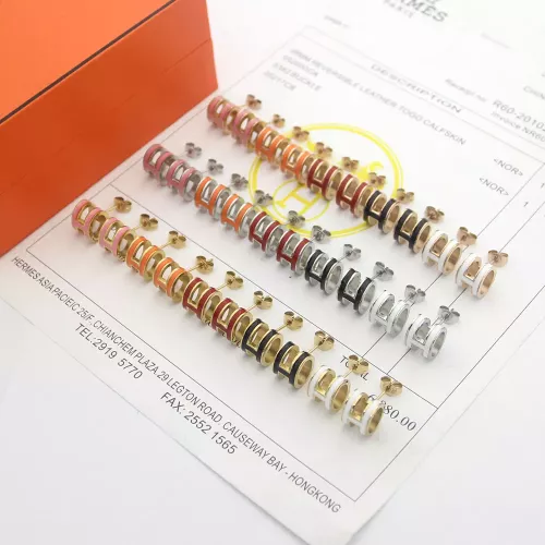 Replica Hermes Earrings For Women #1344461 $23.00 USD for Wholesale