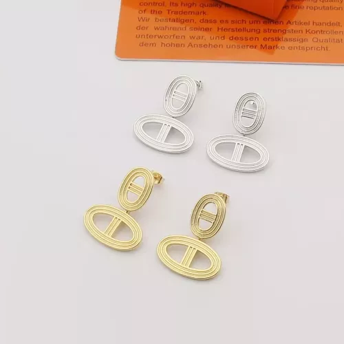 Replica Hermes Earrings For Women #1344545 $25.00 USD for Wholesale
