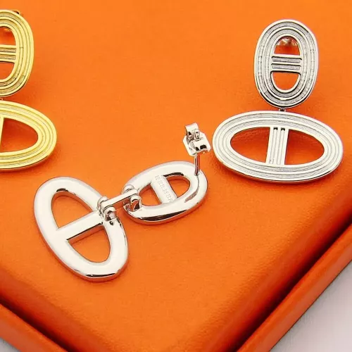 Replica Hermes Earrings For Women #1344545 $25.00 USD for Wholesale