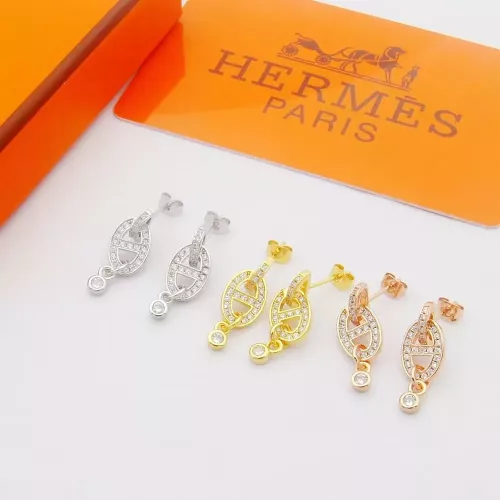 Replica Hermes Earrings For Women #1344547 $25.00 USD for Wholesale