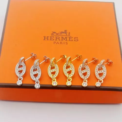 Replica Hermes Earrings For Women #1344547 $25.00 USD for Wholesale