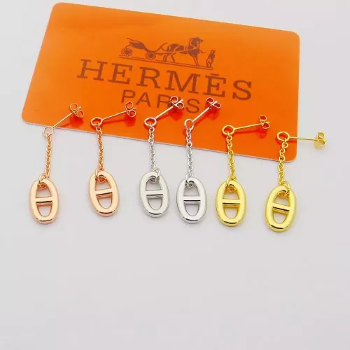Replica Hermes Earrings For Women #1344549 $25.00 USD for Wholesale