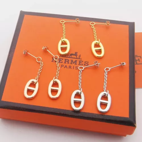 Replica Hermes Earrings For Women #1344549 $25.00 USD for Wholesale