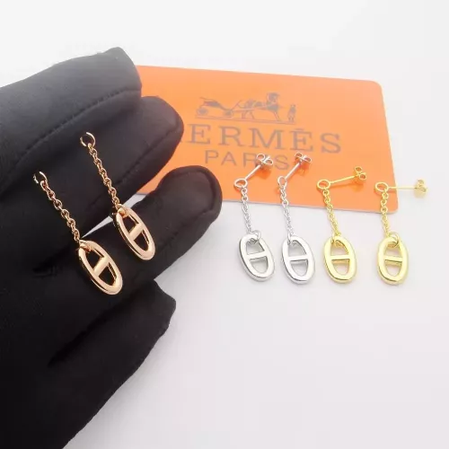 Replica Hermes Earrings For Women #1344549 $25.00 USD for Wholesale