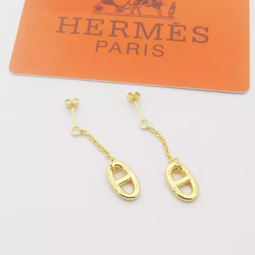Replica Hermes Earrings For Women #1344553 $25.00 USD for Wholesale