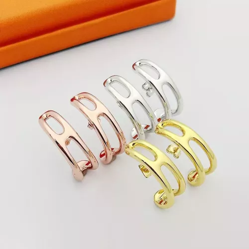 Replica Hermes Earrings For Women #1344557 $25.00 USD for Wholesale