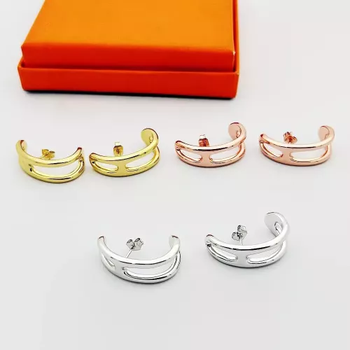 Replica Hermes Earrings For Women #1344557 $25.00 USD for Wholesale