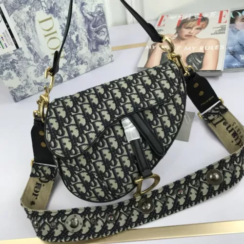 Cheap Christian Dior AAA Quality Messenger Bags In Black For Women #1344699, $$82.00 USD On Christian Dior AAA Quality Messenger Bags