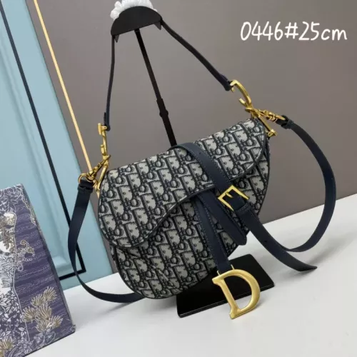 Cheap Christian Dior AAA Quality Messenger Bags In Navy For Women #1344701, $$82.00 USD On Christian Dior AAA Quality Messenger Bags
