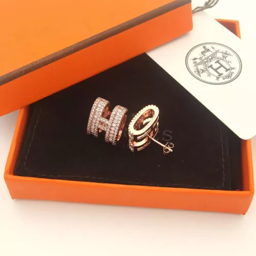 Replica Hermes Earrings For Women #1344774 $32.00 USD for Wholesale