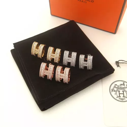 Replica Hermes Earrings For Women #1344775 $32.00 USD for Wholesale