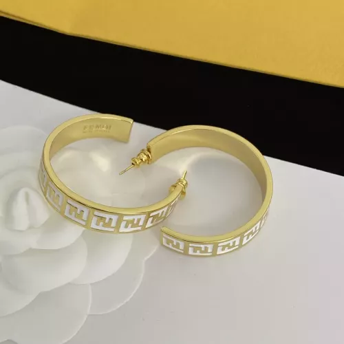 Replica Fendi Earrings For Women #1345636 $25.00 USD for Wholesale