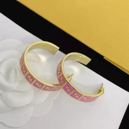 Replica Fendi Earrings For Women #1345637 $25.00 USD for Wholesale
