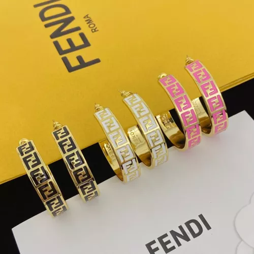 Replica Fendi Earrings For Women #1345637 $25.00 USD for Wholesale