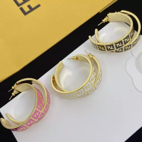 Replica Fendi Earrings For Women #1345638 $25.00 USD for Wholesale