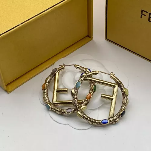 Replica Fendi Earrings For Women #1345639 $25.00 USD for Wholesale