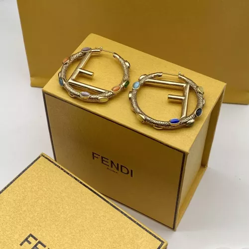 Replica Fendi Earrings For Women #1345639 $25.00 USD for Wholesale