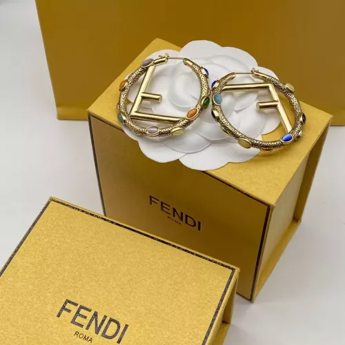 Replica Fendi Earrings For Women #1345639 $25.00 USD for Wholesale
