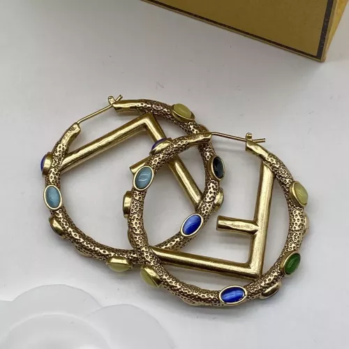 Replica Fendi Earrings For Women #1345639 $25.00 USD for Wholesale