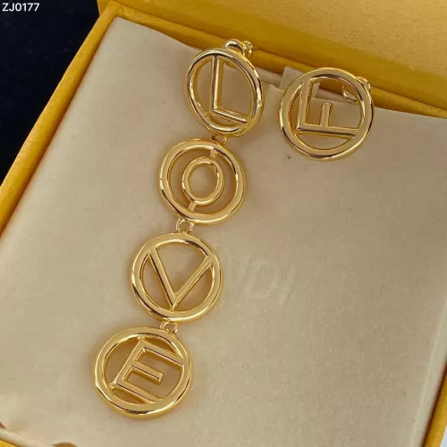 Replica Fendi Earrings For Women #1345640 $25.00 USD for Wholesale