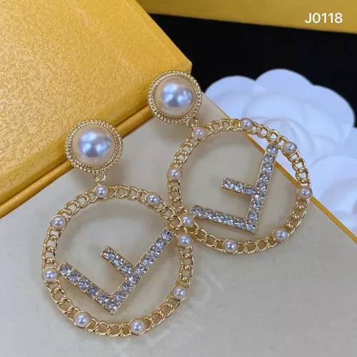 Replica Fendi Earrings For Women #1345642 $25.00 USD for Wholesale