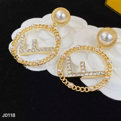 Replica Fendi Earrings For Women #1345642 $25.00 USD for Wholesale