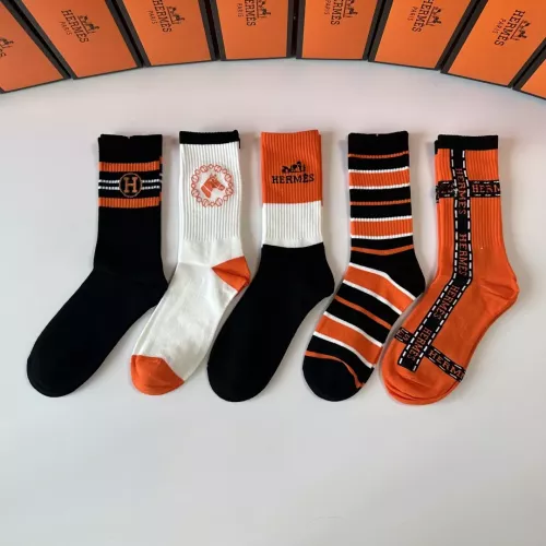 Replica Hermes Socks #1345922 $29.00 USD for Wholesale