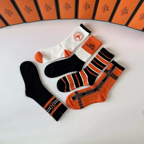 Replica Hermes Socks #1345922 $29.00 USD for Wholesale