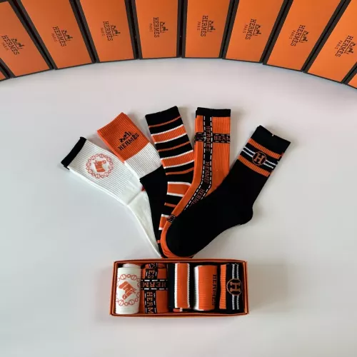 Replica Hermes Socks #1345922 $29.00 USD for Wholesale