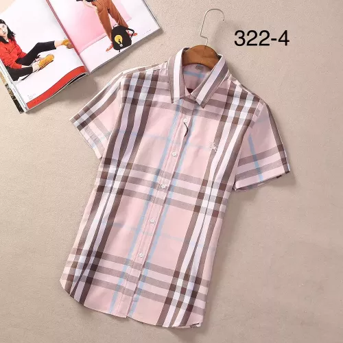 Cheap Burberry Shirts Short Sleeved For Women #1346644, $$36.00 USD On Burberry Shirts