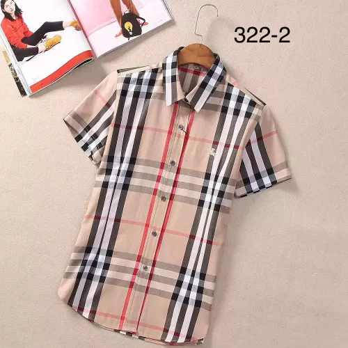 Cheap Burberry Shirts Short Sleeved For Women #1346645, $$36.00 USD On Burberry Shirts