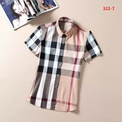 Cheap Burberry Shirts Short Sleeved For Women #1346650, $$36.00 USD On Burberry Shirts