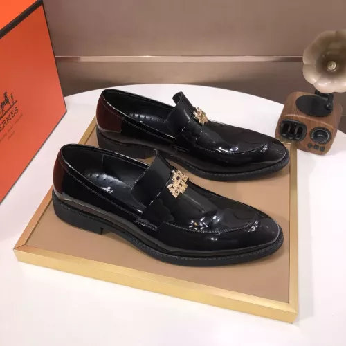 Replica Hermes Leather Shoes For Men #1347413 $92.00 USD for Wholesale
