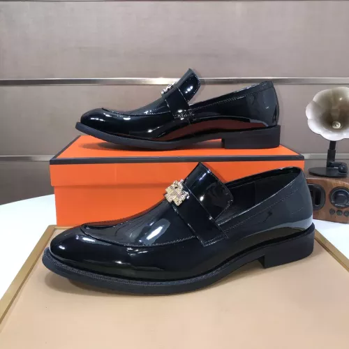 Replica Hermes Leather Shoes For Men #1347413 $92.00 USD for Wholesale