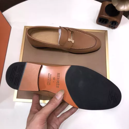 Replica Hermes Leather Shoes For Men #1347444 $100.00 USD for Wholesale