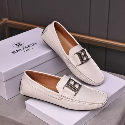 Replica Balmain Leather Shoes For Men #1347514 $80.00 USD for Wholesale
