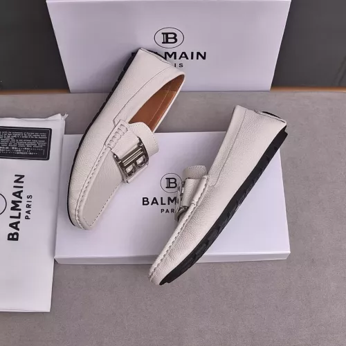 Replica Balmain Leather Shoes For Men #1347514 $80.00 USD for Wholesale