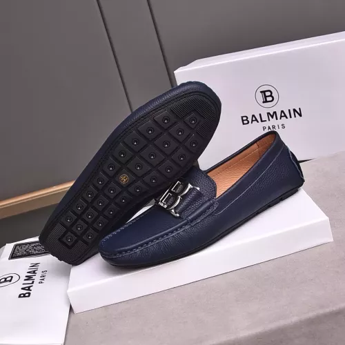 Replica Balmain Leather Shoes For Men #1347515 $80.00 USD for Wholesale