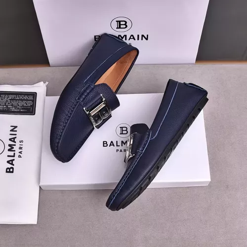 Replica Balmain Leather Shoes For Men #1347515 $80.00 USD for Wholesale