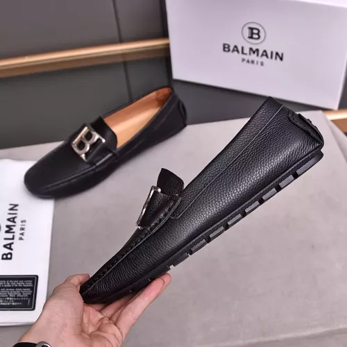 Replica Balmain Leather Shoes For Men #1347516 $80.00 USD for Wholesale
