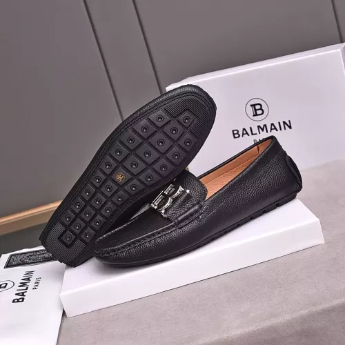 Replica Balmain Leather Shoes For Men #1347516 $80.00 USD for Wholesale