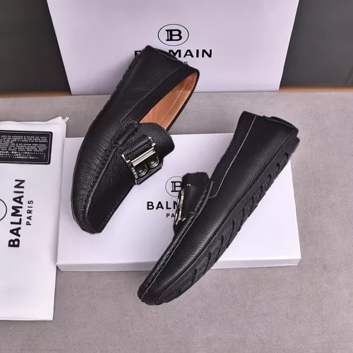 Replica Balmain Leather Shoes For Men #1347516 $80.00 USD for Wholesale