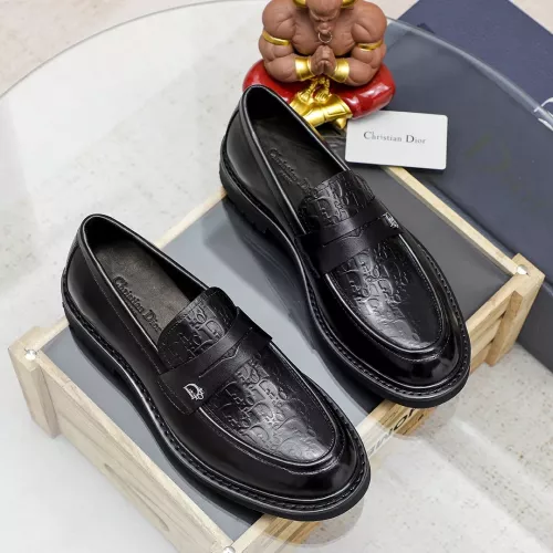 Replica Christian Dior Leather Shoes For Men #1347517 $98.00 USD for Wholesale