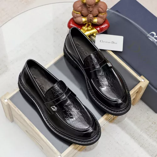 Replica Christian Dior Leather Shoes For Men #1347518 $98.00 USD for Wholesale