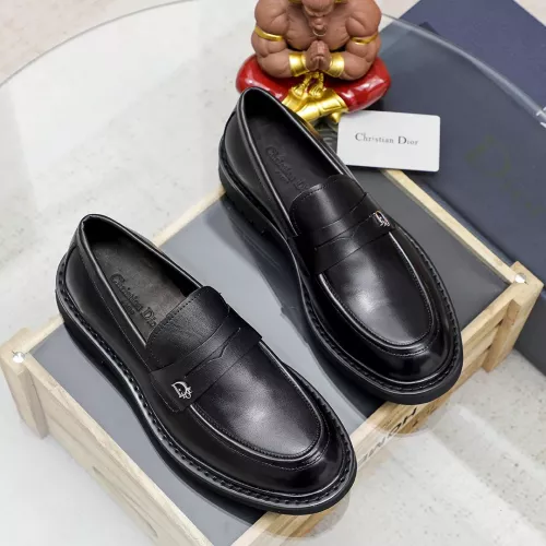 Replica Christian Dior Leather Shoes For Men #1347519 $98.00 USD for Wholesale