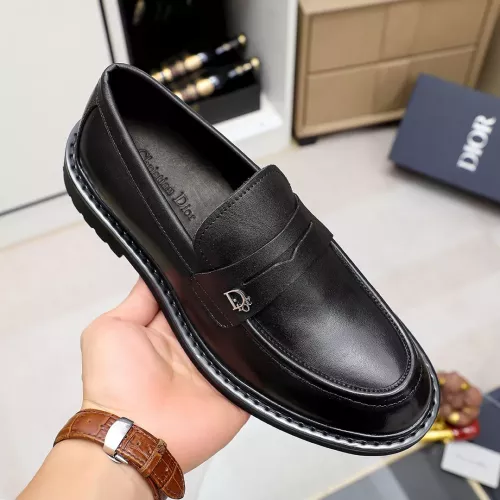 Replica Christian Dior Leather Shoes For Men #1347519 $98.00 USD for Wholesale