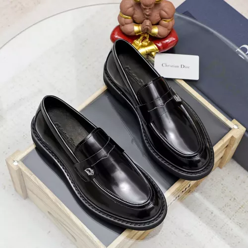 Replica Christian Dior Leather Shoes For Men #1347520 $98.00 USD for Wholesale