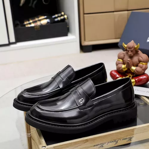 Replica Christian Dior Leather Shoes For Men #1347520 $98.00 USD for Wholesale