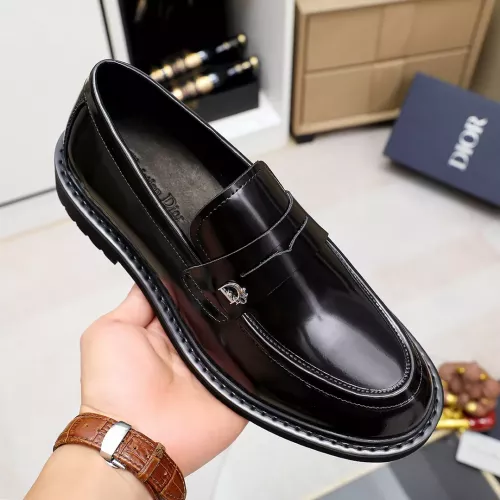 Replica Christian Dior Leather Shoes For Men #1347520 $98.00 USD for Wholesale