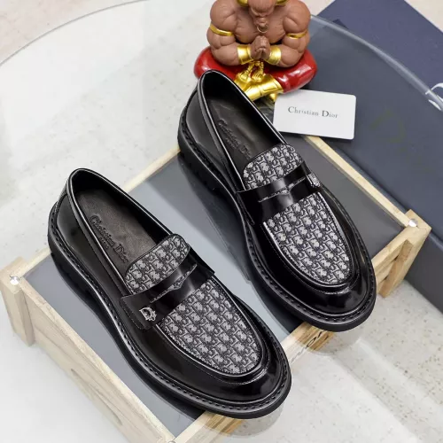 Replica Christian Dior Leather Shoes For Men #1347521 $98.00 USD for Wholesale